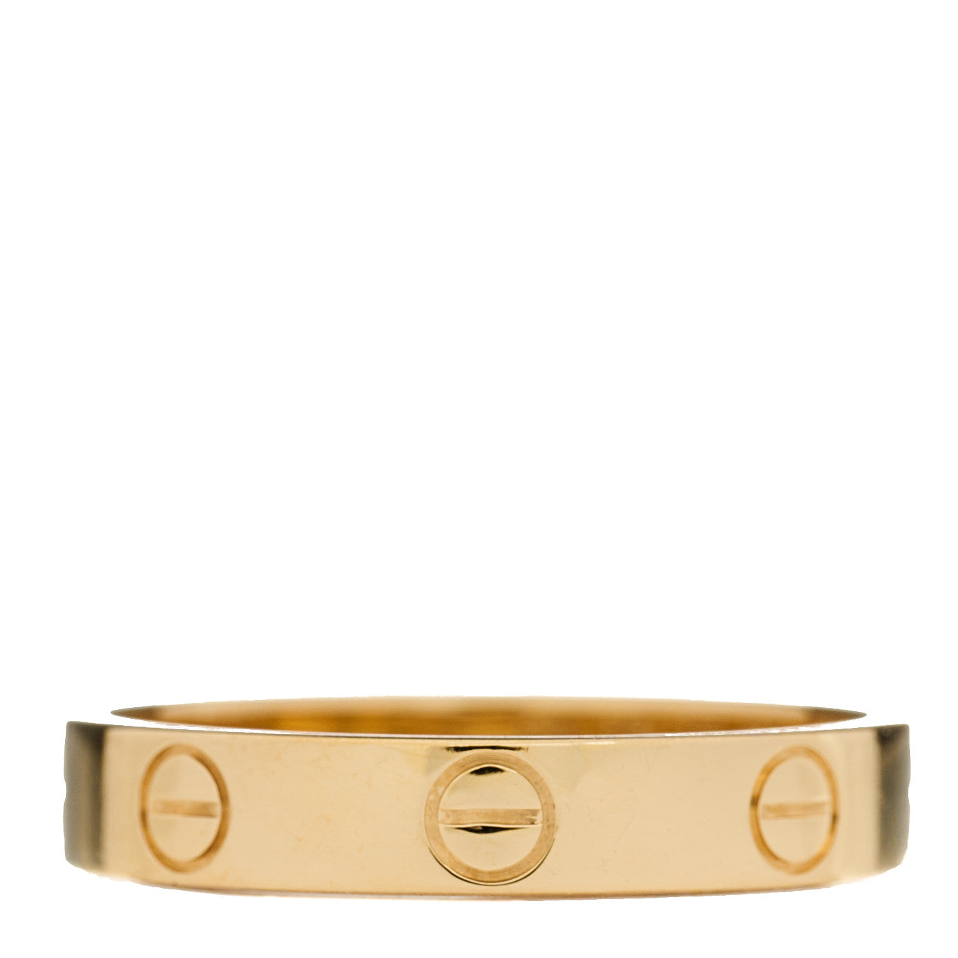 18K Yellow Gold 3.5mm LOVE Wedding Band Ring 54 7