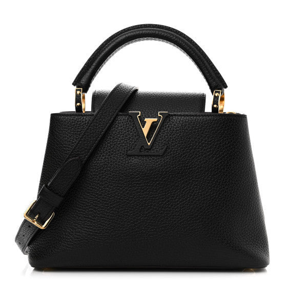 Louis Vuitton Taurillon Capucines BB  Black 1 of 9