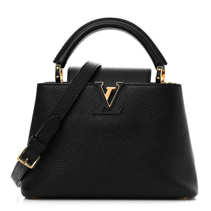 Louis Vuitton Taurillon Capucines BB  Black 1 of 9