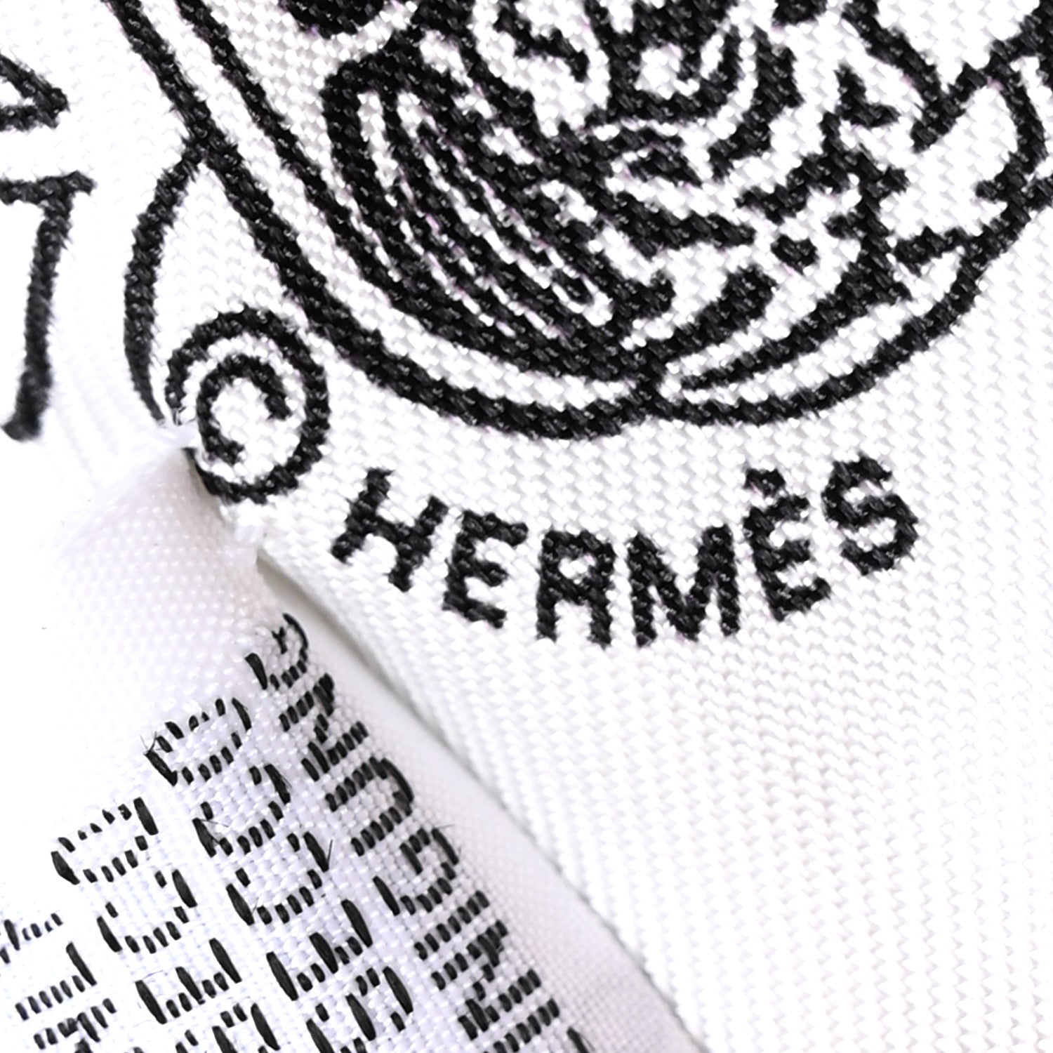 Hermes Silk Brides de Gala en Fleurs Twilly Black Multicolor White 4 of 6