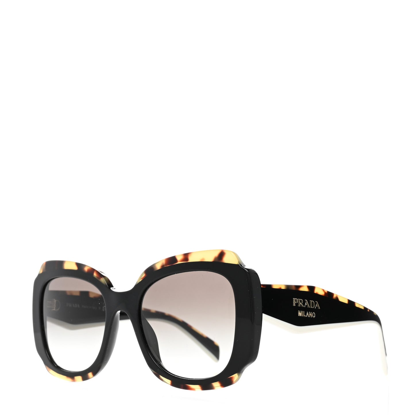 Acetate Square Sunglasses SPR 16Y Black Havana