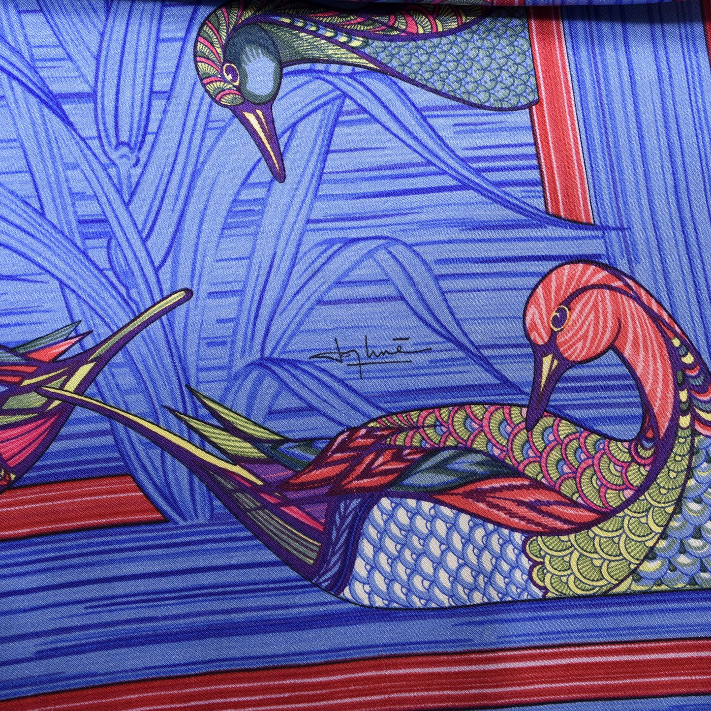 Silk La Mare aux Canards Scarf 90