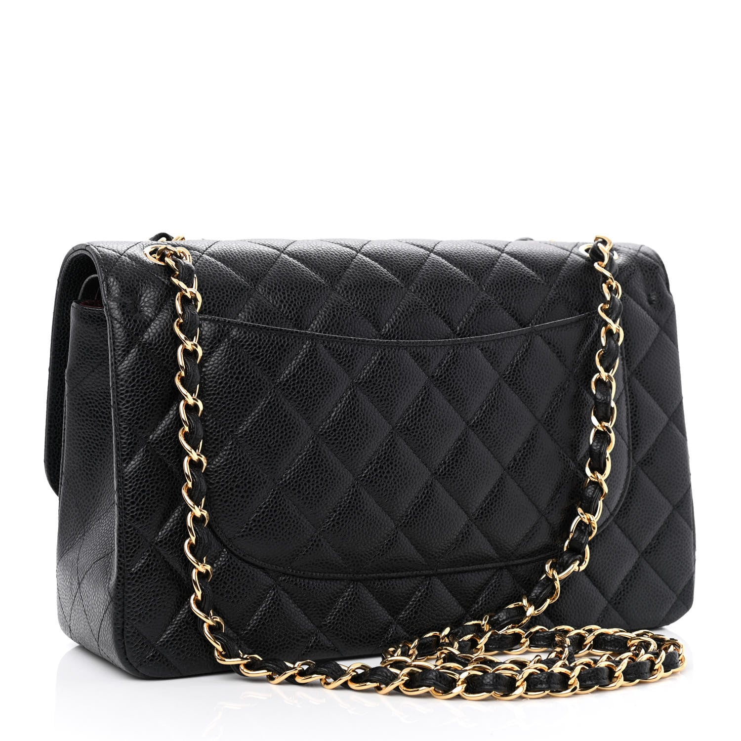 Chanel Caviar Quilted Jumbo Double Flap Black 3 of 10