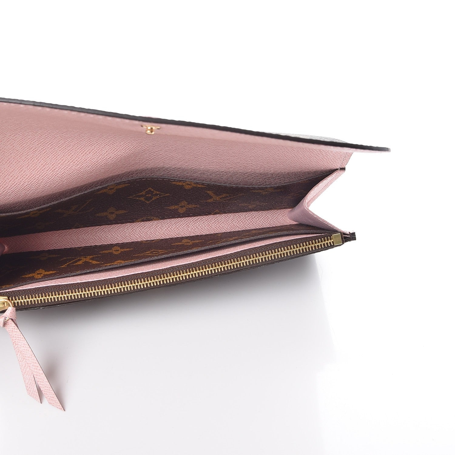 Louis Vuitton Monogram Emilie Wallet Rose Ballerine 7 of 8