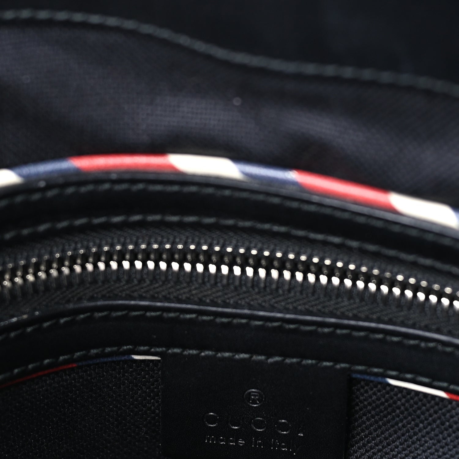 Gucci GG Supreme Monogram Night Courrier Flat Messenger Bag Black Multicolor 5 of 7