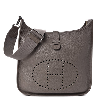 Hermes Taurillon Clemence Evelyne III GM Etain 1 of 11