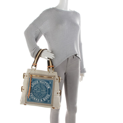 Louis Vuitton Toile Globe Shopper Cabas MM Blue 2 of 7