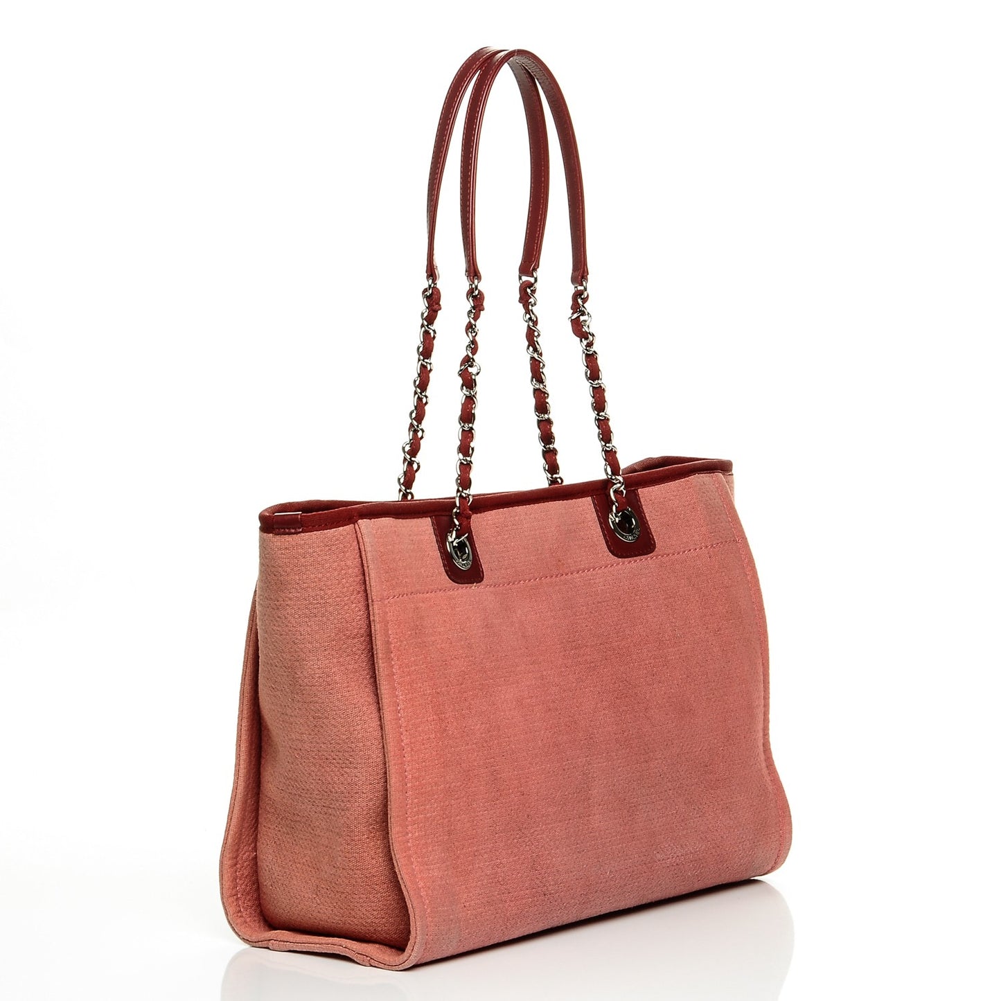 Canvas Small Deauville Tote Red