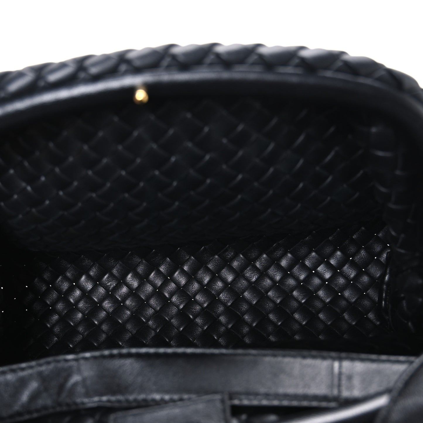 Nappa Intrecciato Small Padded The Handle Black