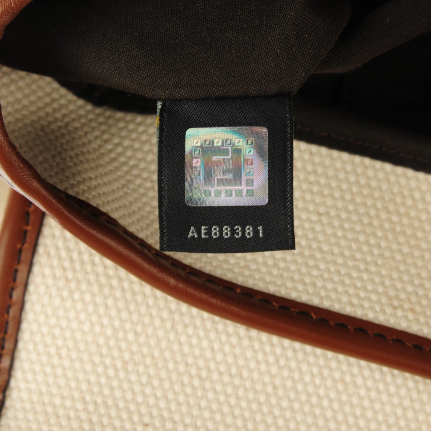 Toile Calfskin B Bag Beige Tan