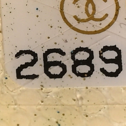 Chanel Caviar Quilted Small Cosmetic Case White 7 of 7