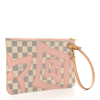 Louis Vuitton Damier Azur Tahitienne Neverfull MM GM Pochette 3 of 9