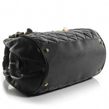 Chanel Distressed Lambskin Lady Braid Bowler Black 4 of 7