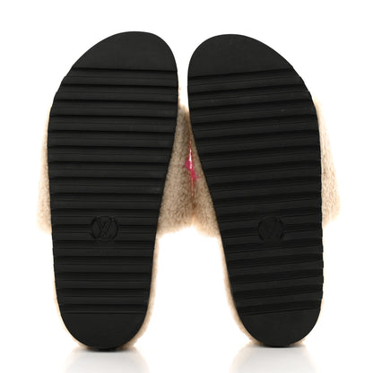 Louis Vuitton Shearling Paseo Flat Comfort Mule 41 Beige 5 of 8