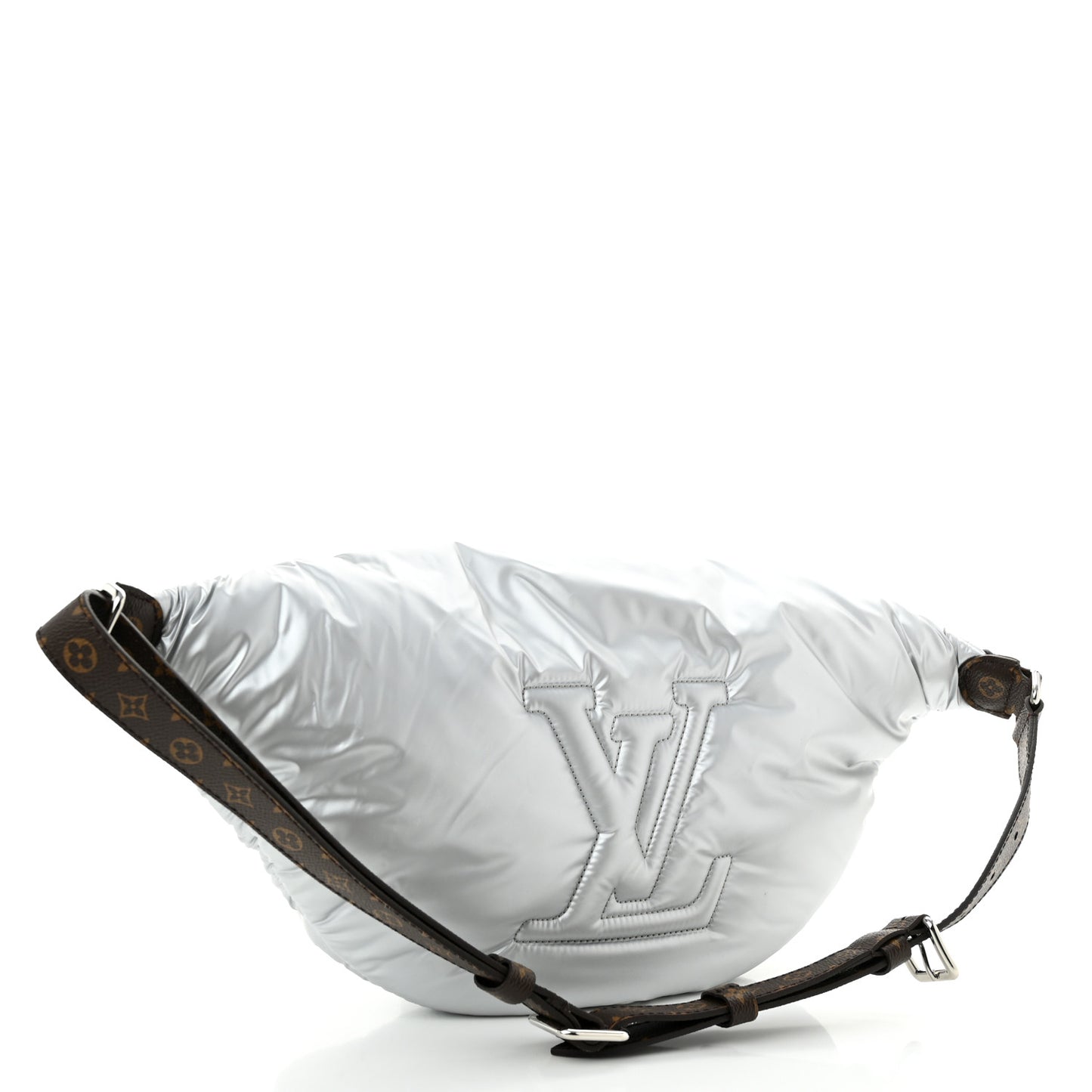 Econyl Monogram Pillow Bumbag Silver