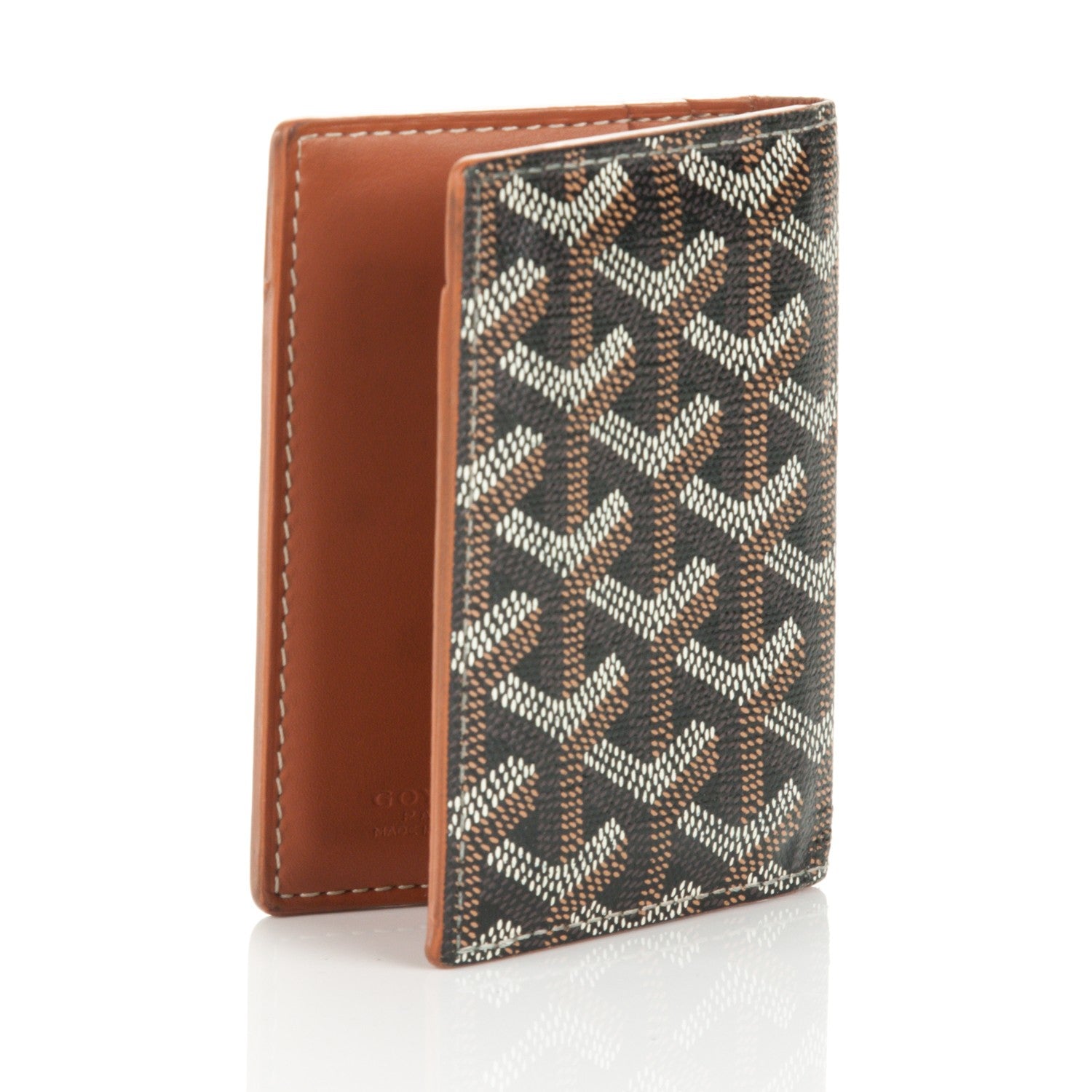 Goyard Goyardine Saint Marc Folding Card Case Black 3 of 7