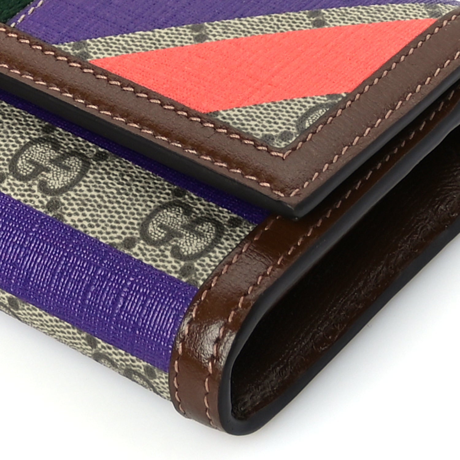 Gucci GG Supreme Monogram Geometric Web Jackie 1961 Chain Wallet  Brown Sugar 8 of 8