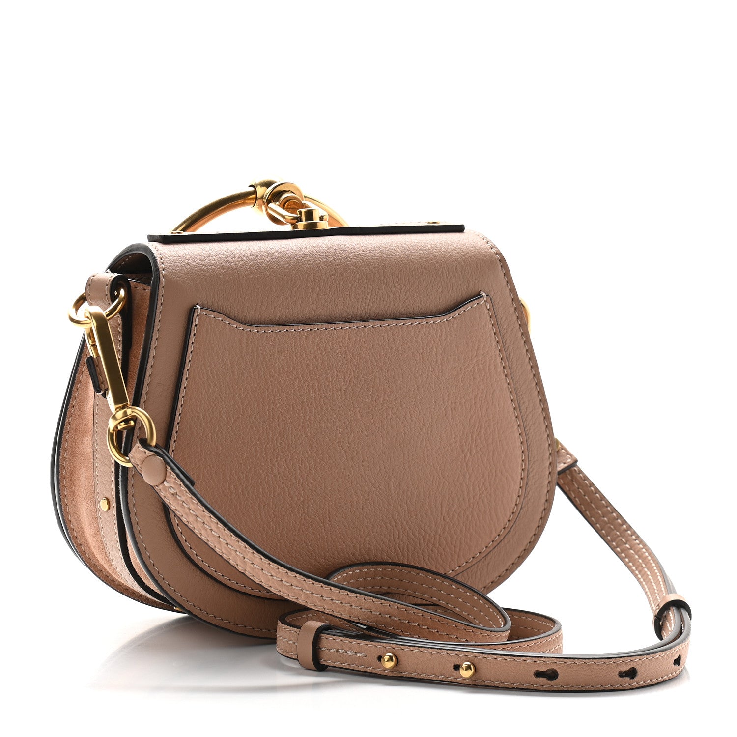 Chloe Calfskin Suede Small Nile Bracelet Bag Biscotti 2 of 8