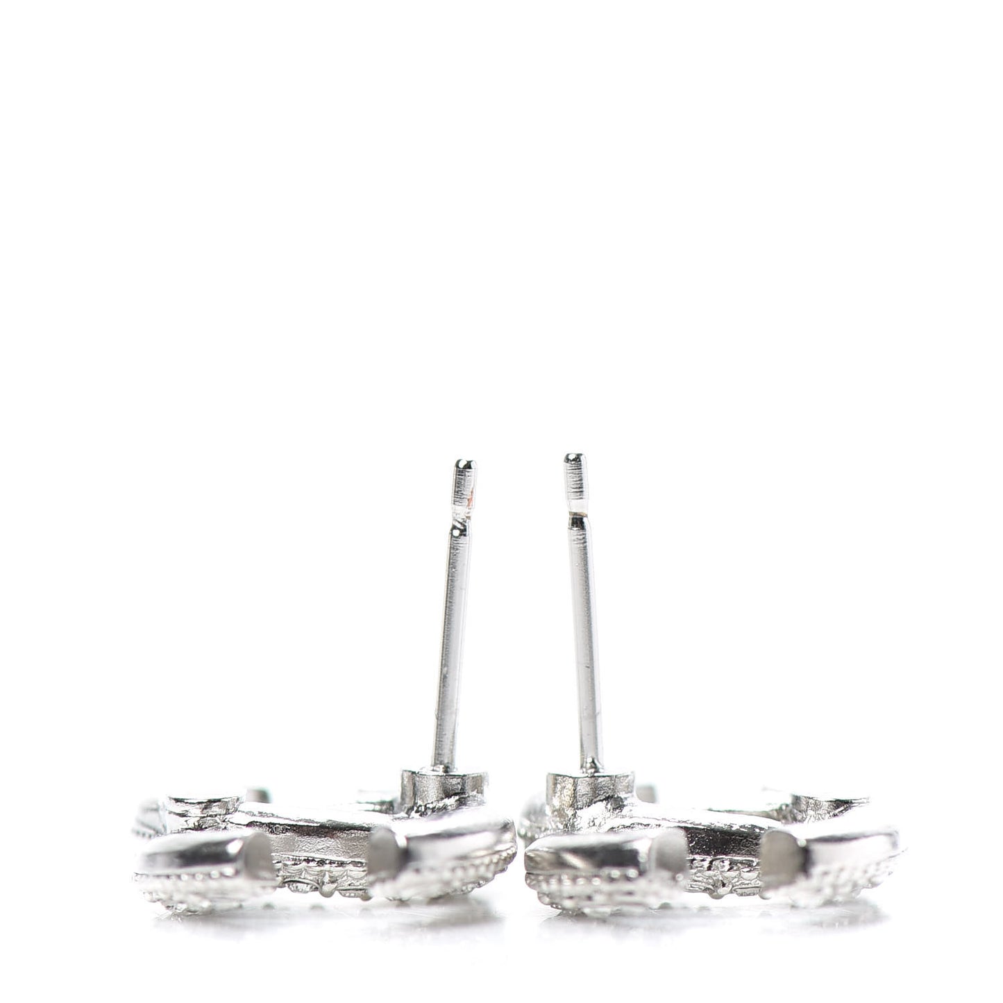 Crystal CC Earrings Silver