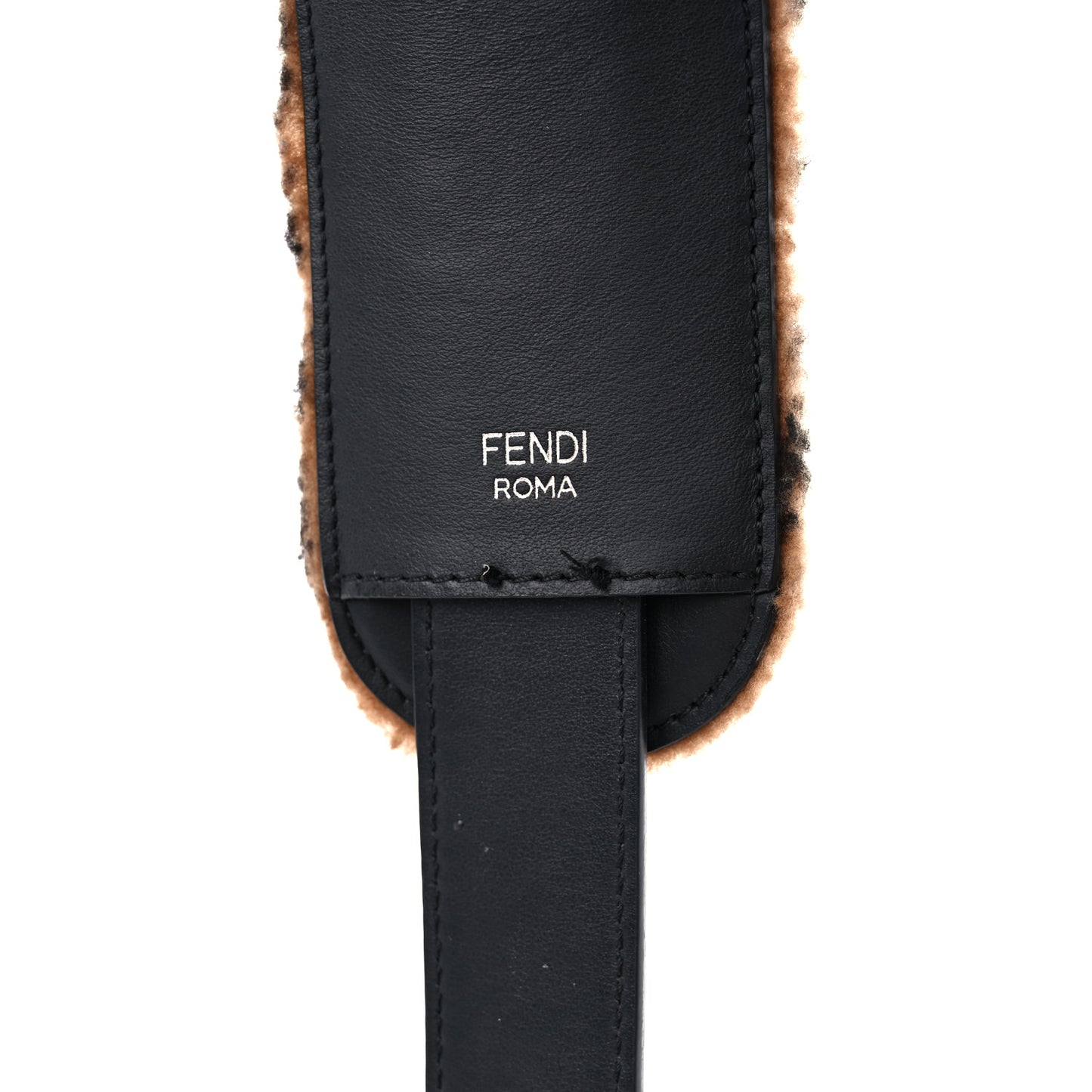 Shearling Macro FF 1974 Diagonal Strap You Brown