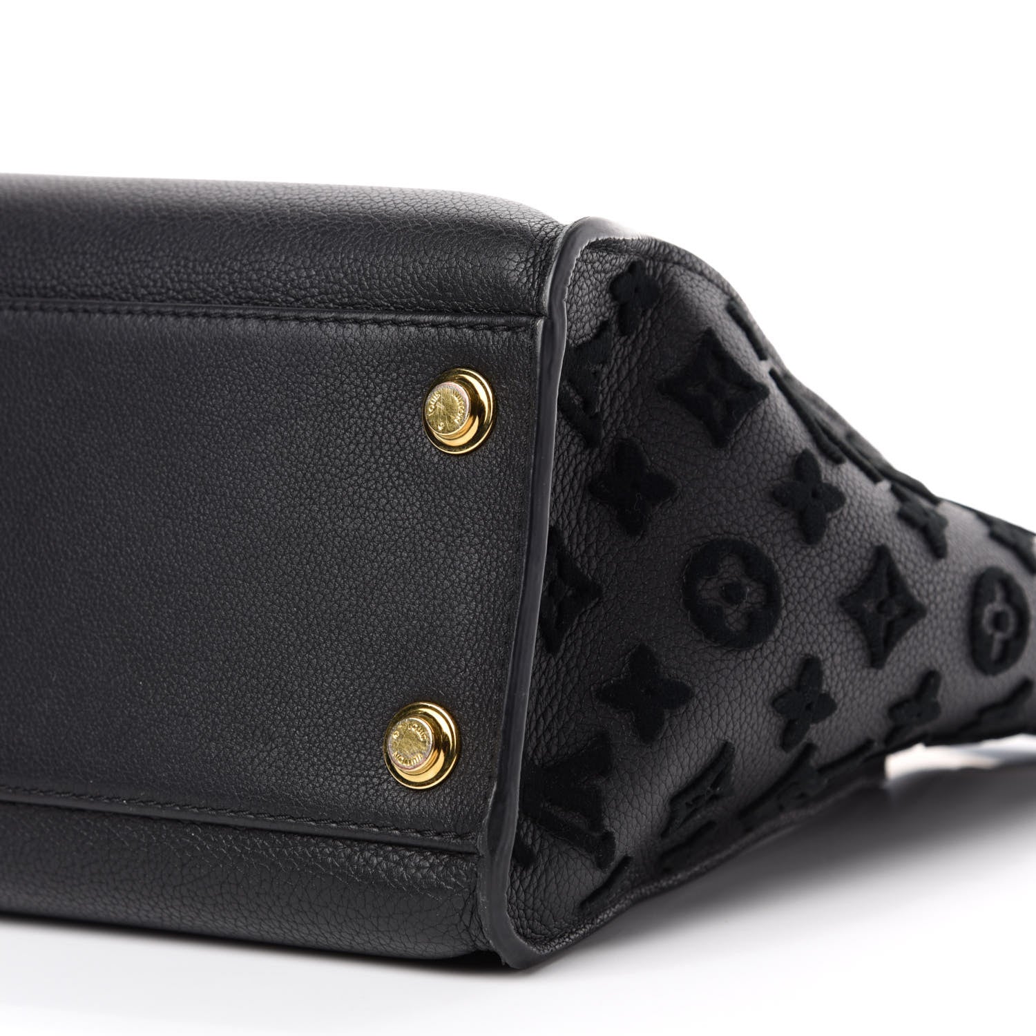 Louis Vuitton Calfskin Monogram Tufting On My Side Black 8 of 12