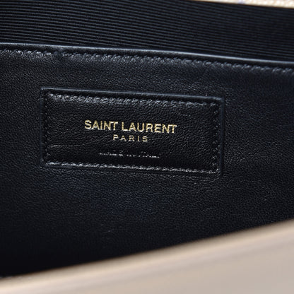 Saint Laurent Grain De Poudre Classic Monogram Cassandre Clutch Nude 7 of 7
