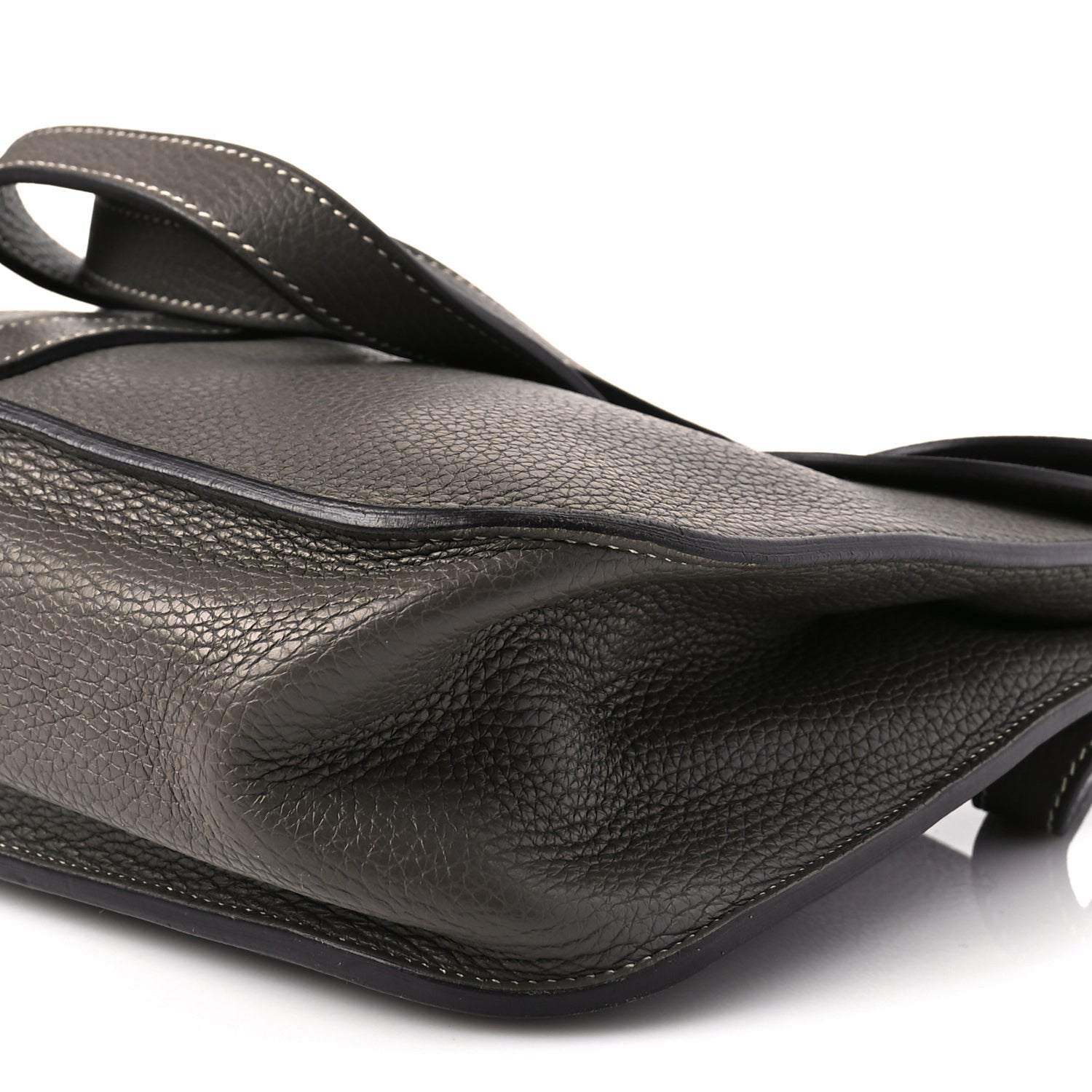 Hermes Taurillon Clemence Halzan 31 GM Etoupe 9 of 10