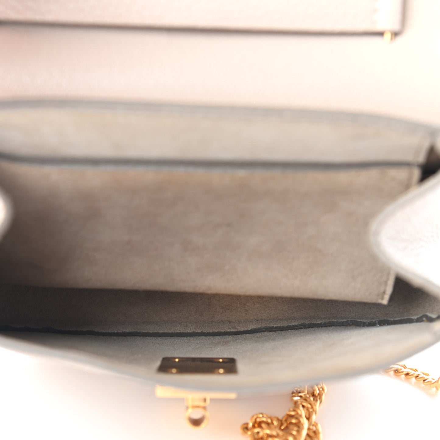 Grained Lambskin Drew Shoulder Bag Biscotti Beige