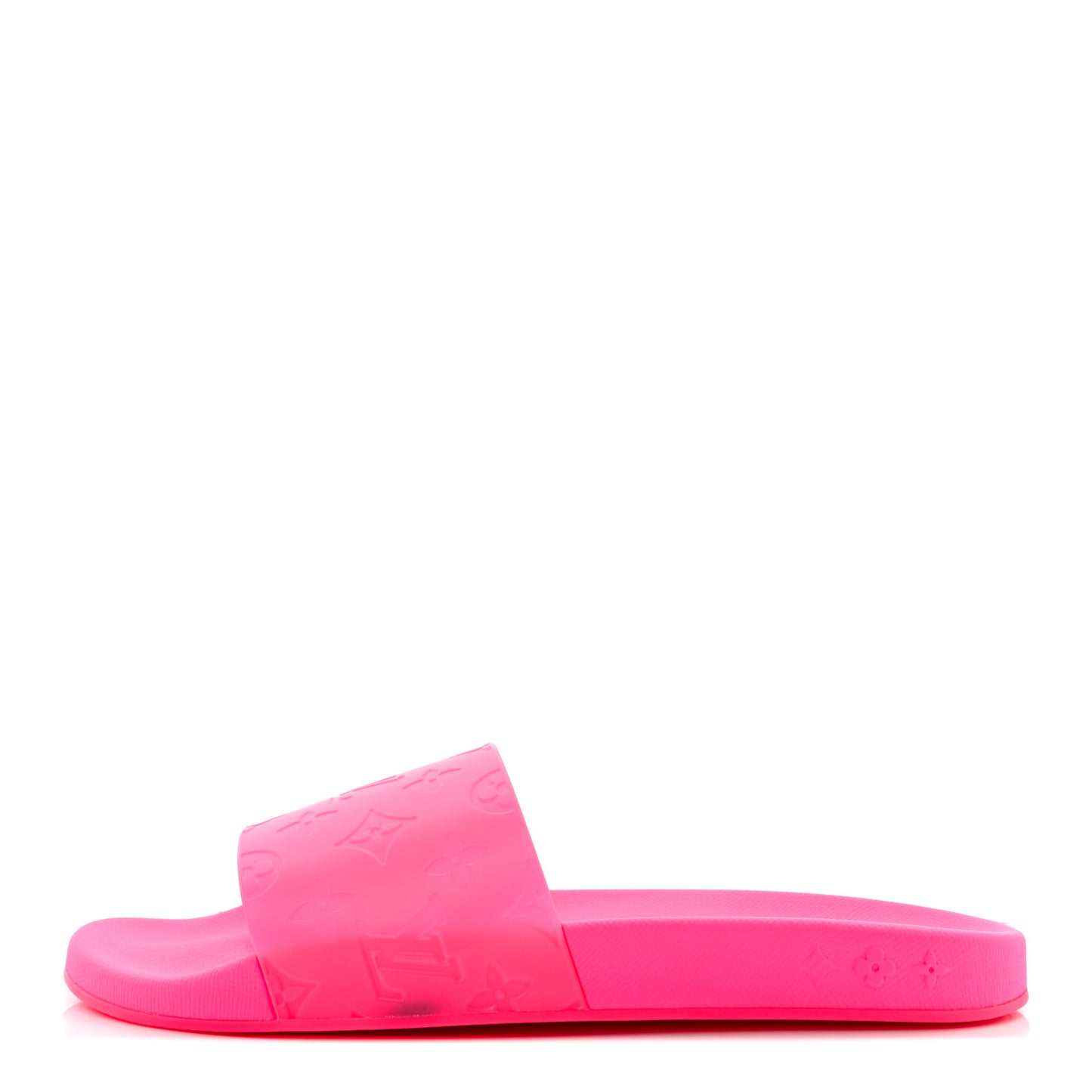 Rubber Embossed Monogram Mens Waterfront Mules 11 Pink