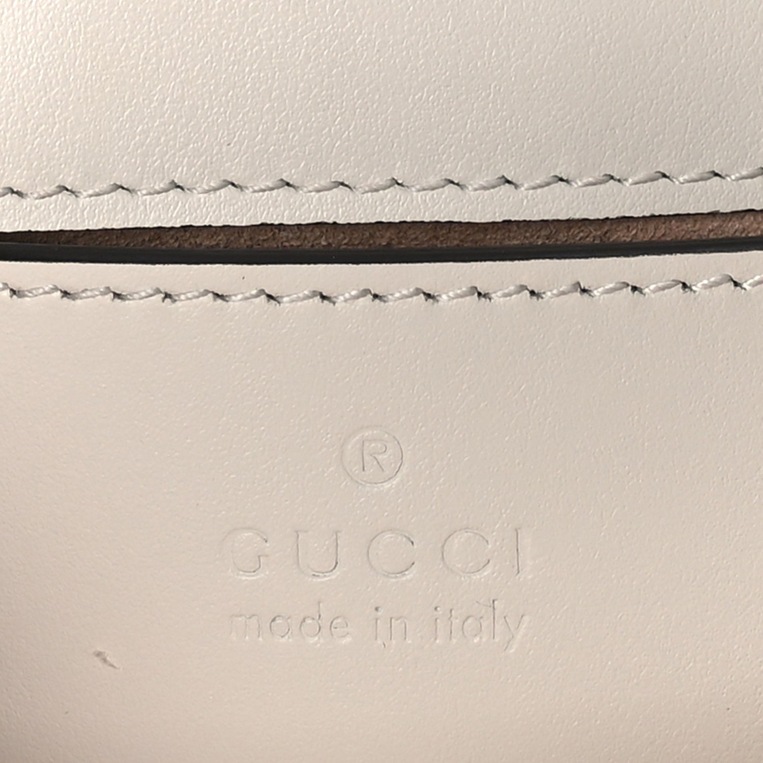 Gucci Calfskin Matelasse Mini GG Marmont Top Handle Shoulder Bag  White 5 of 7