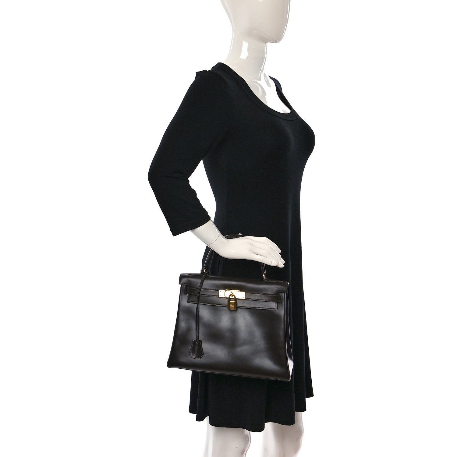 Hermes Box Kelly Retourne 28 Chocolate 2 of 17