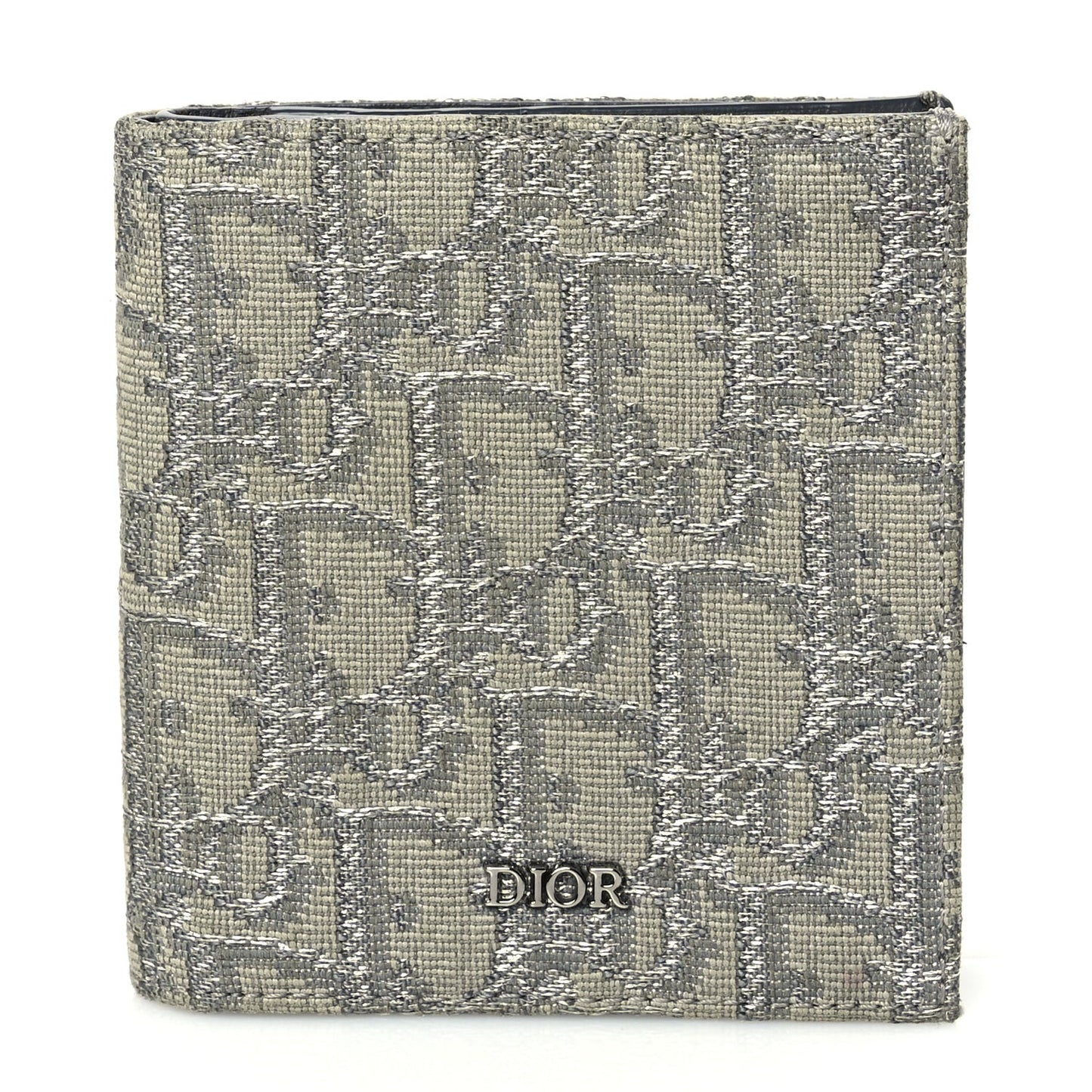 Oblique Bi-Fold Card Holder Grey