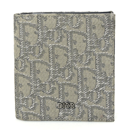 Christian Dior Oblique Bi-Fold Card Holder Grey 1 of 7