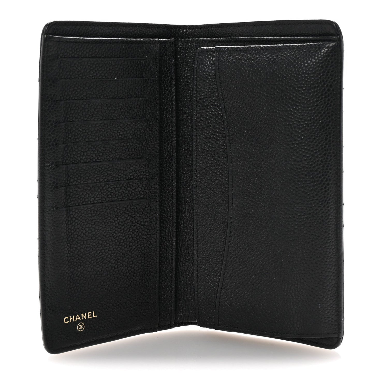 Caviar Quilted Yen Wallet Black