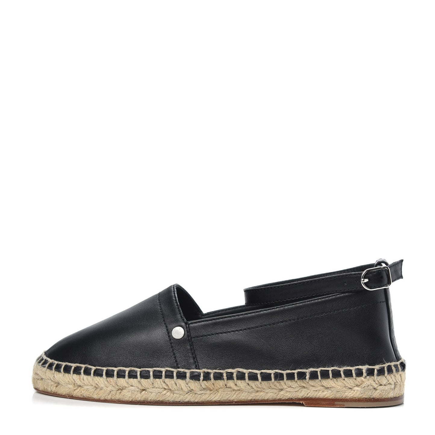 Nappa Malaga Espadrille 37 Black