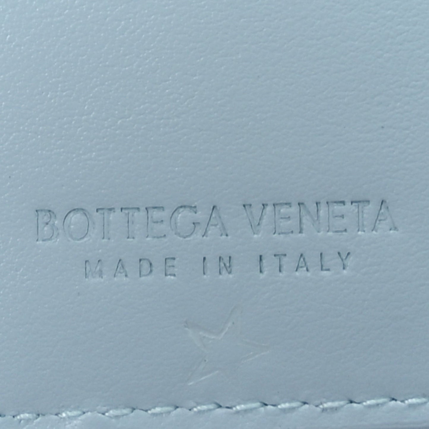 Nappa Intrecciato Bifold Zip Wallet Teal Washed