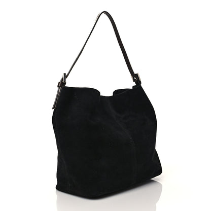 Fendi Suede Hobo Black 3 of 9