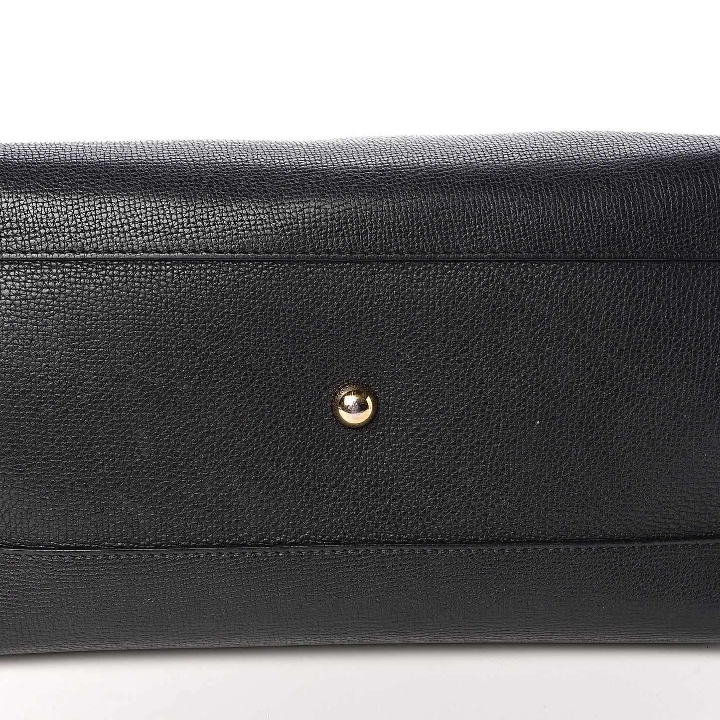 Grainy Calfskin House Check Medium Banner Tote Black