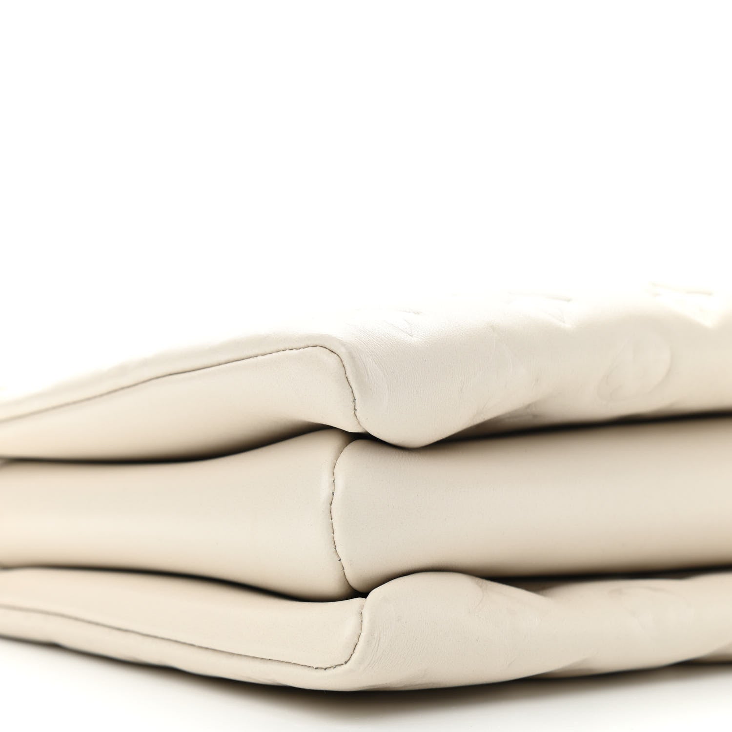 Louis Vuitton Lambskin Embossed Monogram Coussin PM Beige Cream 9 of 12