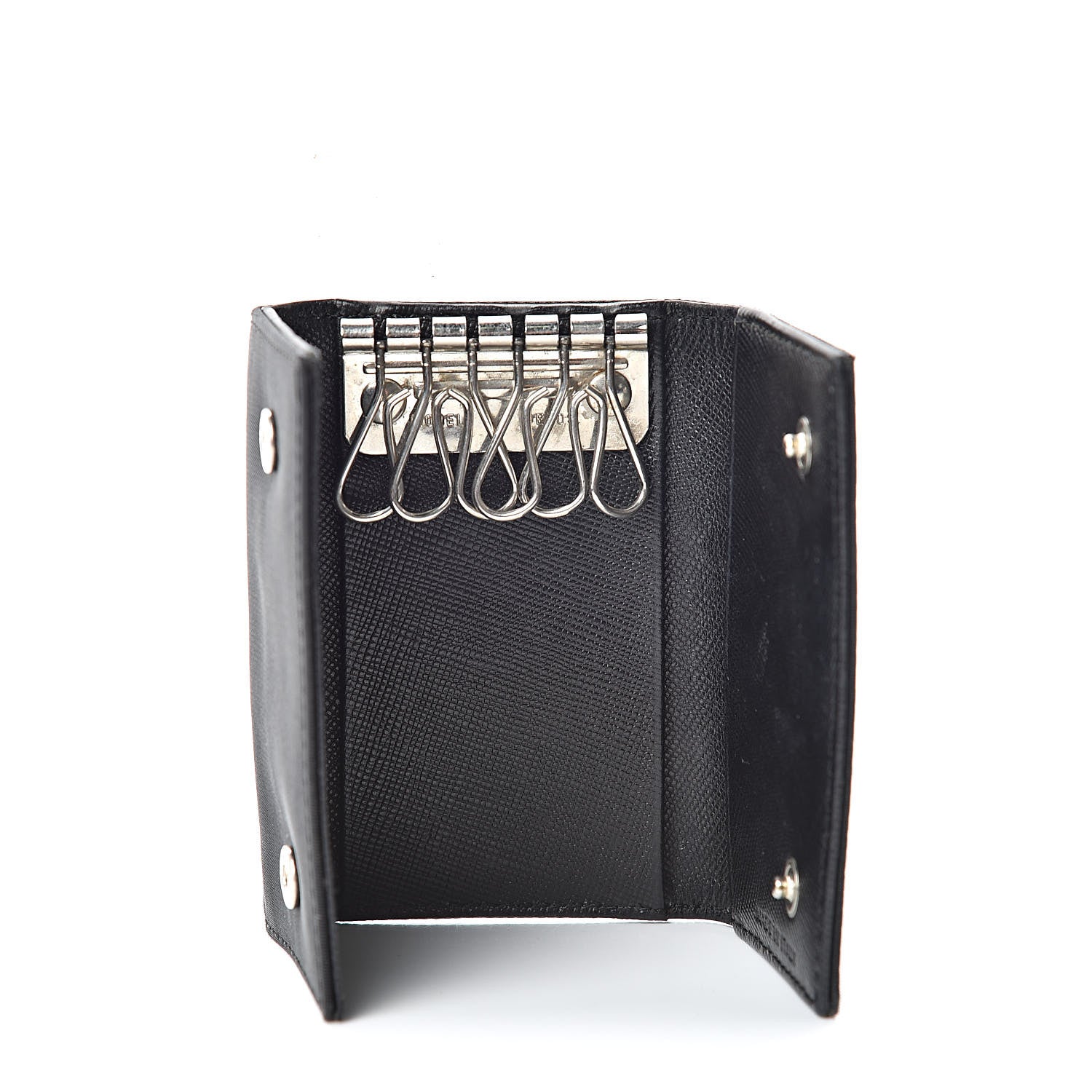 Prada Tessuto Nylon 6 Key Holder Black 5 of 7