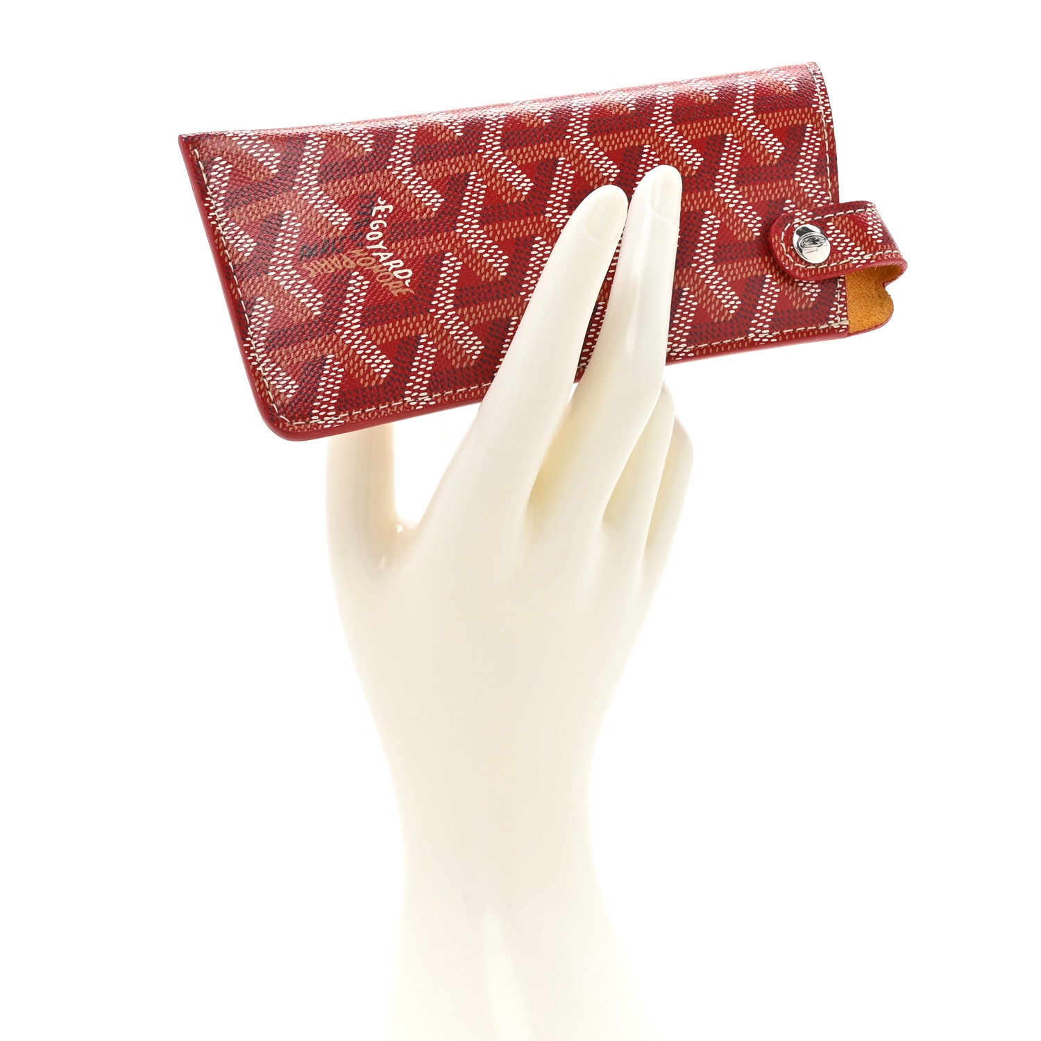 Goyard Goyardine Montmartre Glasses Case Red 2 of 7