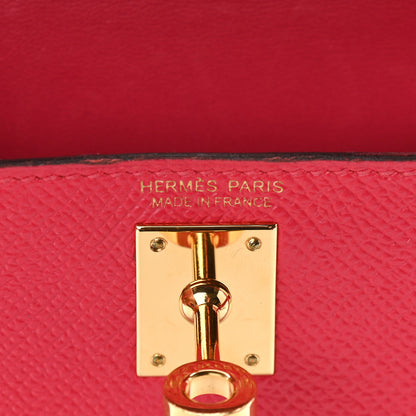 Hermes Epsom Mini Kelly Sellier 20 Rose Extreme 6 of 9