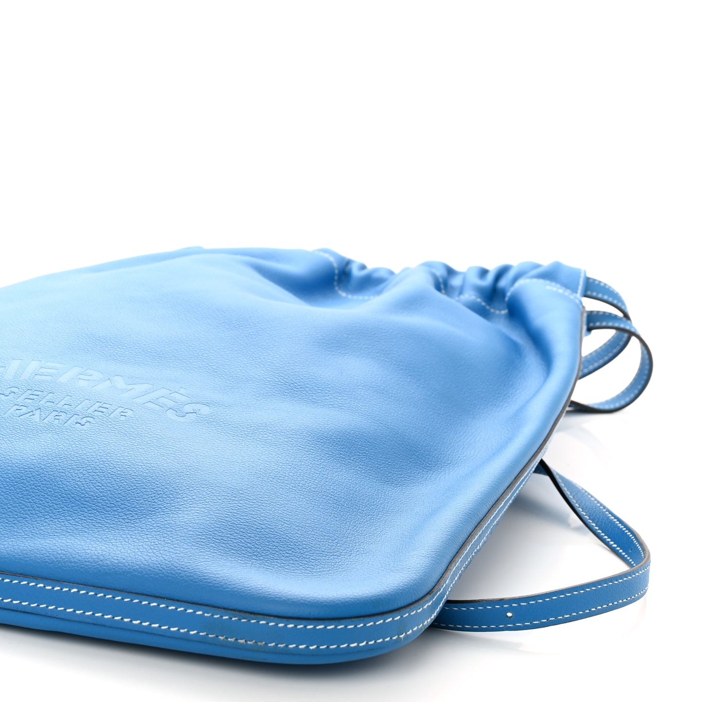 Cheri Calfskin Bridado Backpack Bleu Hydra