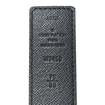 Louis Vuitton Calfskin Monogram 30mm LV Iconic Reversible Belt 75 30 Black 5 of 5