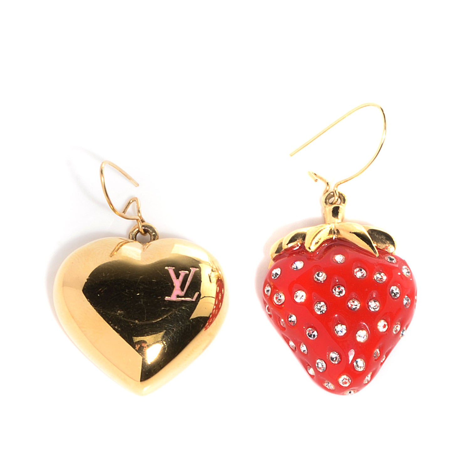 Fraises Strawberry Heart Earrings