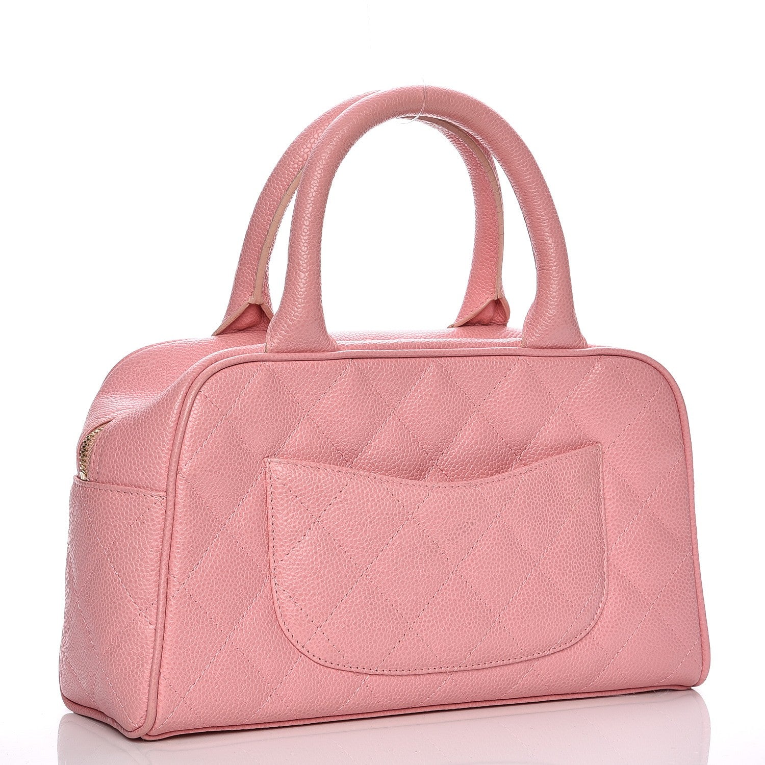 Chanel Caviar Quilted Small Bowler Pink 3 of 12
