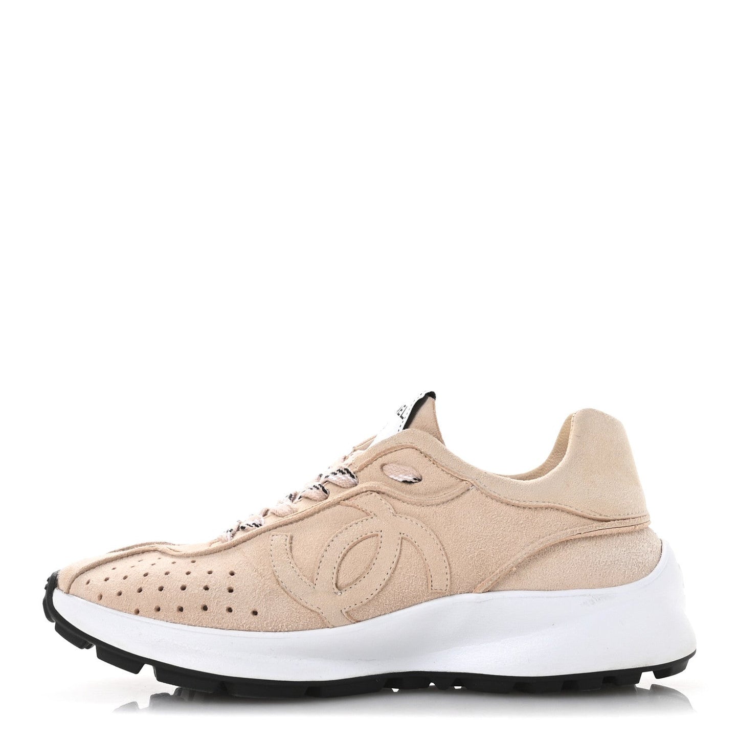 Suede Goatskin CC Sneakers 37 Light Pink