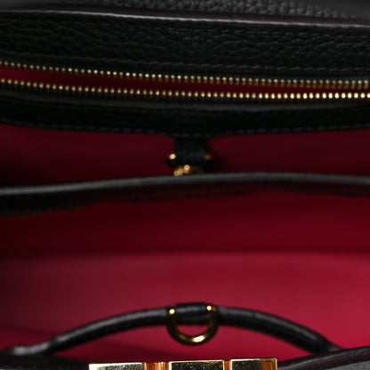 Louis Vuitton Taurillon Capucines PM Black 5 of 8