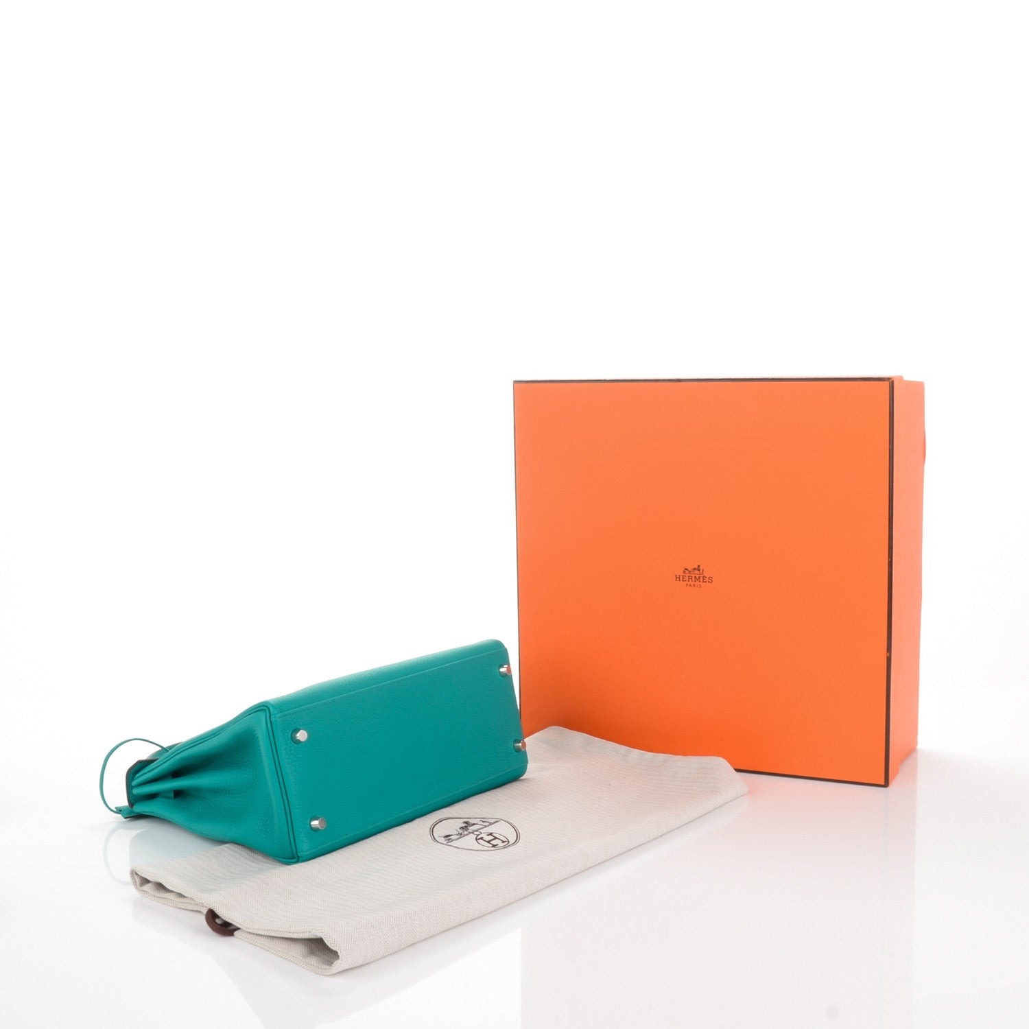 Hermes Taurillon Clemence Kelly Retourne 28 Bleu Paon 26 of 26