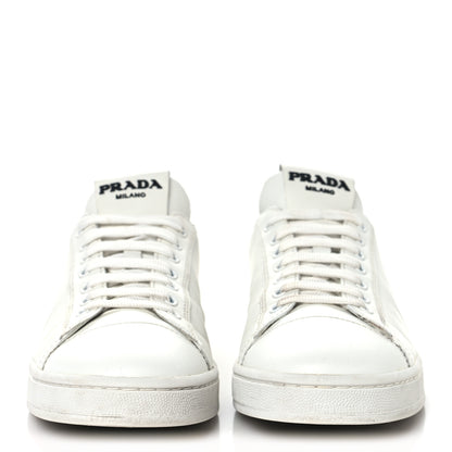 Prada Vitello Mens Logo Low Top Sneakers 43 White 3 of 10